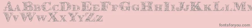 Kahirpersonaluse Font – Gray Fonts on Pink Background