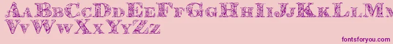 Kahirpersonaluse Font – Purple Fonts on Pink Background