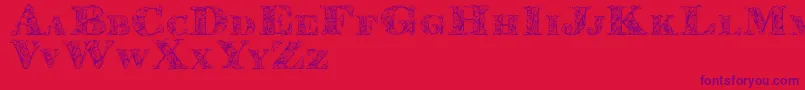 Kahirpersonaluse Font – Purple Fonts on Red Background