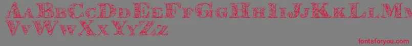 Kahirpersonaluse Font – Red Fonts on Gray Background