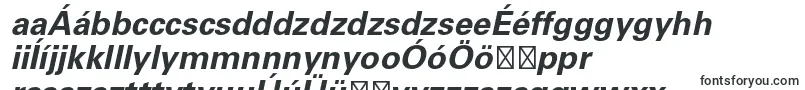 Шрифт UniversltstdBoldobl – венгерские шрифты