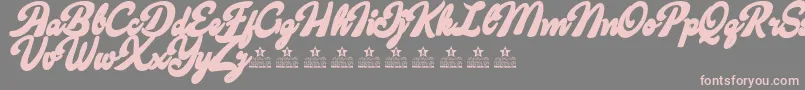 More about CandyShopContourPersonalUse Font CandyShopContourPersonalUse Font – Pink Fonts on Gray Background