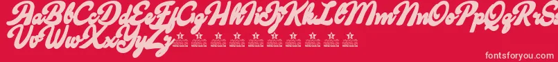 Подробнее о шрифте CandyShopContourPersonalUse Шрифт CandyShopContourPersonalUse – розовые шрифты на красном фоне