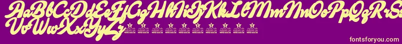 Lisätietoja CandyShopContourPersonalUse-fontista CandyShopContourPersonalUse-fontti – keltaiset fontit violetilla taustalla