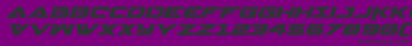 Gemina2expandital Font – Black Fonts on Purple Background