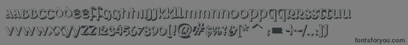 DeutscheUncialisShadow Font – Black Fonts on Gray Background