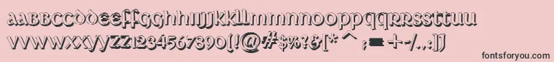 DeutscheUncialisShadow Font – Black Fonts on Pink Background