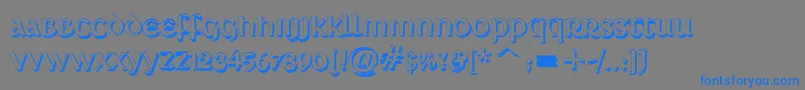 DeutscheUncialisShadow Font – Blue Fonts on Gray Background