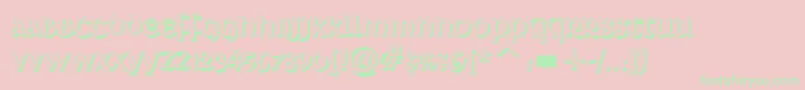 DeutscheUncialisShadow Font – Green Fonts on Pink Background