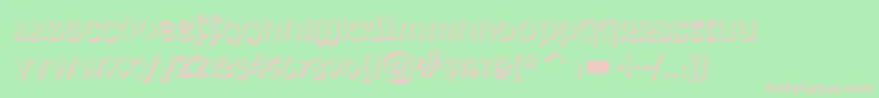 DeutscheUncialisShadow Font – Pink Fonts on Green Background