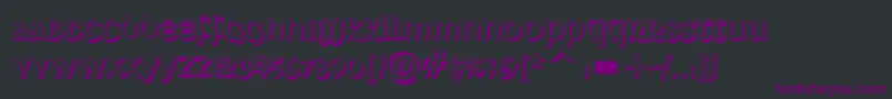 DeutscheUncialisShadow Font – Purple Fonts on Black Background