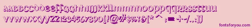 DeutscheUncialisShadow Font – Purple Fonts on Pink Background