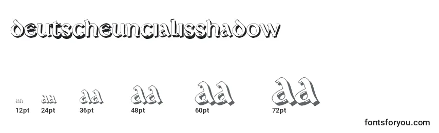 DeutscheUncialisShadow-fontin koot