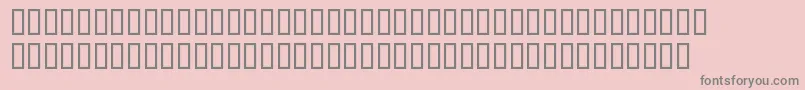 Czcionka SerifMediumItalic – szare czcionki na różowym tle