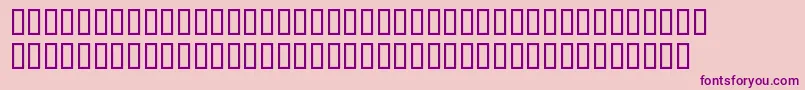 SerifMediumItalic-fontti – violetit fontit vaaleanpunaisella taustalla