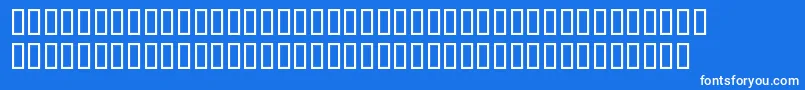 フォントSerifMediumItalic – 青い背景に白い文字