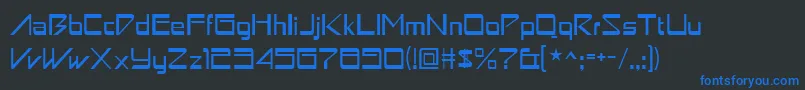 Astron ffy Font – Blue Fonts on Black Background