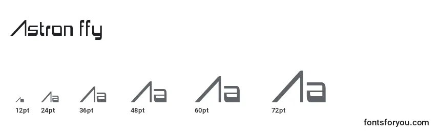 Astron ffy Font Sizes