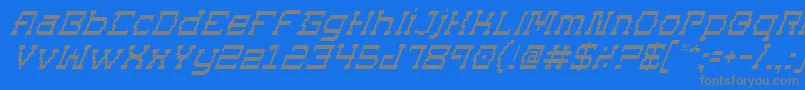 More about Supgoi Font Supgoi Font – Gray Fonts on Blue Background