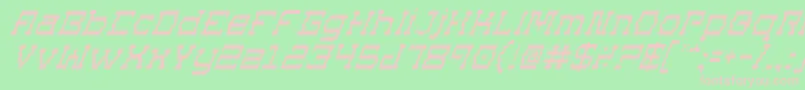 Supgoi Font – Pink Fonts on Green Background