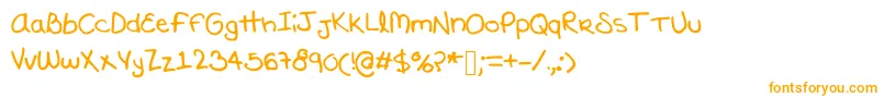 Шрифт Marijolover – оранжевые шрифты