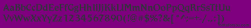 RobinsonRegular Font – Black Fonts on Purple Background