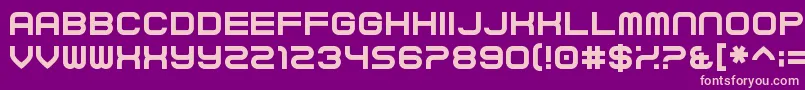 Curvert Font – Pink Fonts on Purple Background