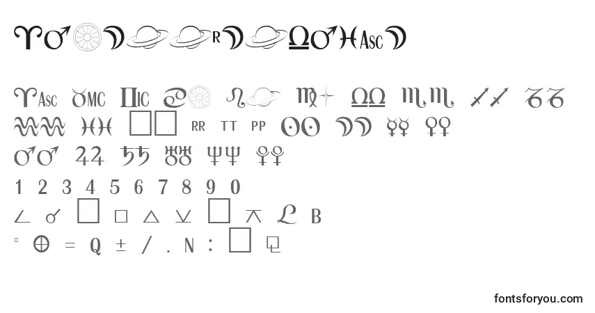 Schriftart AudreenRegular – Alphabet, Zahlen, spezielle Symbole