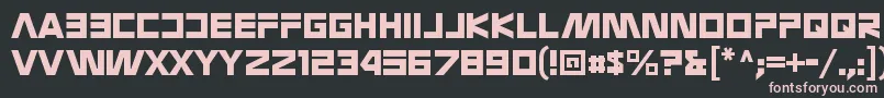 NasalizationgalaxyRegular Font – Pink Fonts on Black Background