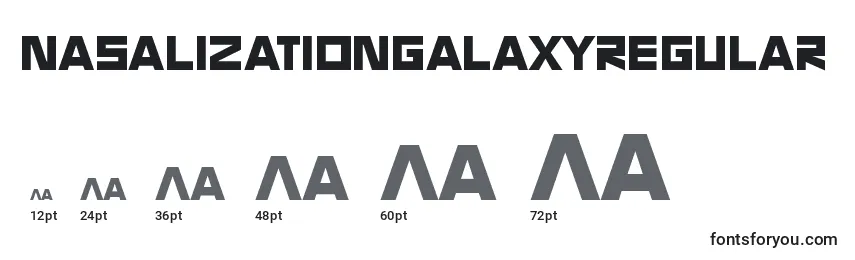 NasalizationgalaxyRegular Font Sizes