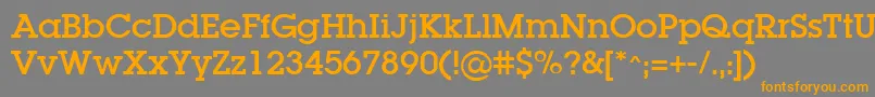 Luga Font – Orange Fonts on Gray Background