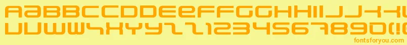 PhatboySlimBold Font – Orange Fonts on Yellow Background