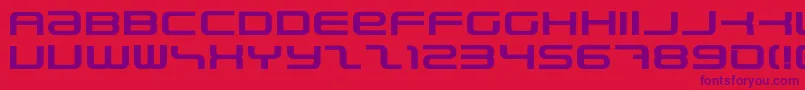 PhatboySlimBold Font – Purple Fonts on Red Background