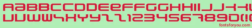 PhatboySlimBold Font – Red Fonts on Green Background