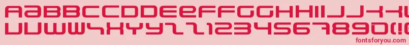 PhatboySlimBold Font – Red Fonts on Pink Background