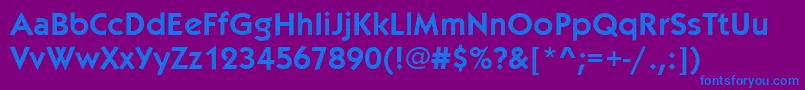 Kabelitcteedem Font – Blue Fonts on Purple Background