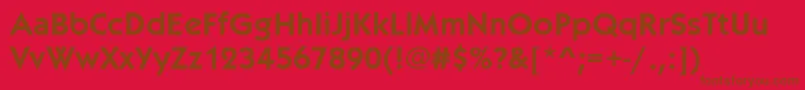 Kabelitcteedem Font – Brown Fonts on Red Background