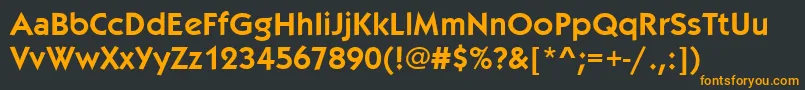 Kabelitcteedem Font – Orange Fonts on Black Background