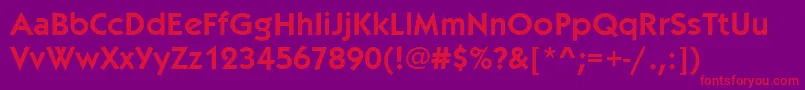 Kabelitcteedem Font – Red Fonts on Purple Background