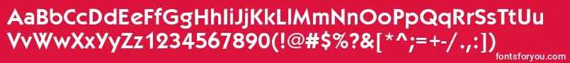 Kabelitcteedem Font – White Fonts on Red Background