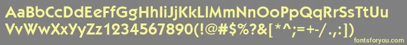 Kabelitcteedem Font – Yellow Fonts on Gray Background