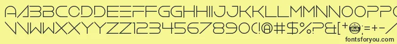 VerminVibes4Helium Font – Black Fonts on Yellow Background