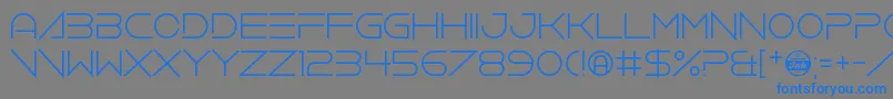 VerminVibes4Helium Font – Blue Fonts on Gray Background