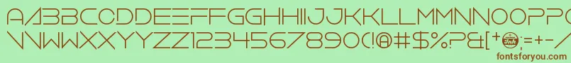 VerminVibes4Helium Font – Brown Fonts on Green Background