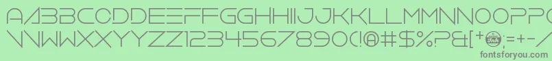 VerminVibes4Helium Font – Gray Fonts on Green Background