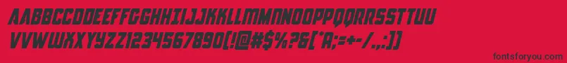 Antillesital Font – Black Fonts on Red Background