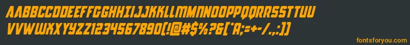 Antillesital Font – Orange Fonts on Black Background