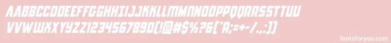 Antillesital Font – White Fonts on Pink Background