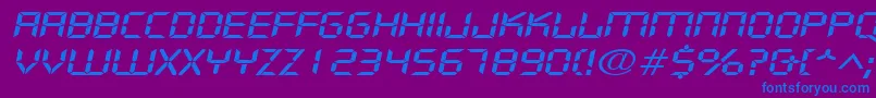 fuente DigifacewideItalic – Fuentes Azules Sobre Fondo Morado