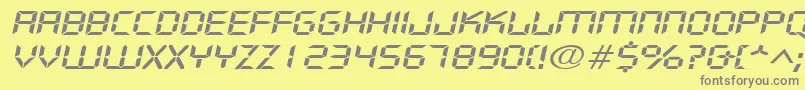 Más sobre la fuente DigifacewideItalic fuente DigifacewideItalic – Fuentes Grises Sobre Fondo Amarillo